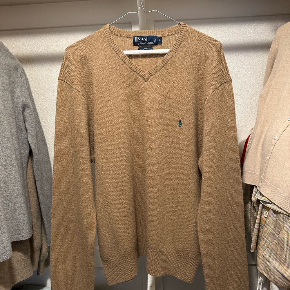 Polo by Ralph Lauren Men's Tan Sweater